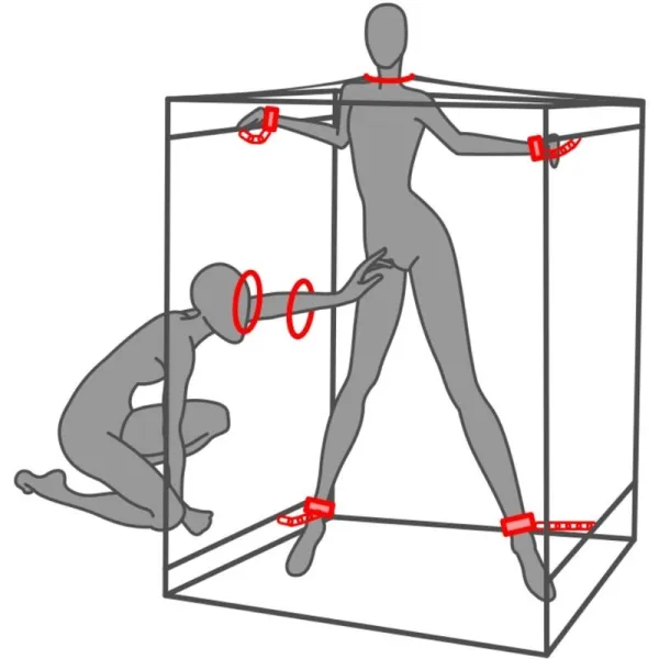 Kink Club Cabin Scandale Schwarz & Rot von Secret Dome | Fesselliebe.de