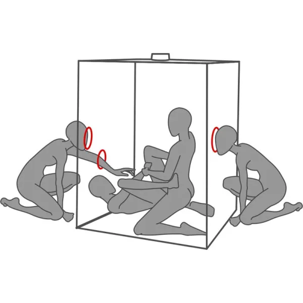 Kink Club Cabin Scandale Schwarz & Rot von Secret Dome | Fesselliebe.de