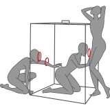Kink Club Cabin Scandale Schwarz & Rot von Secret Dome | Fesselliebe.de