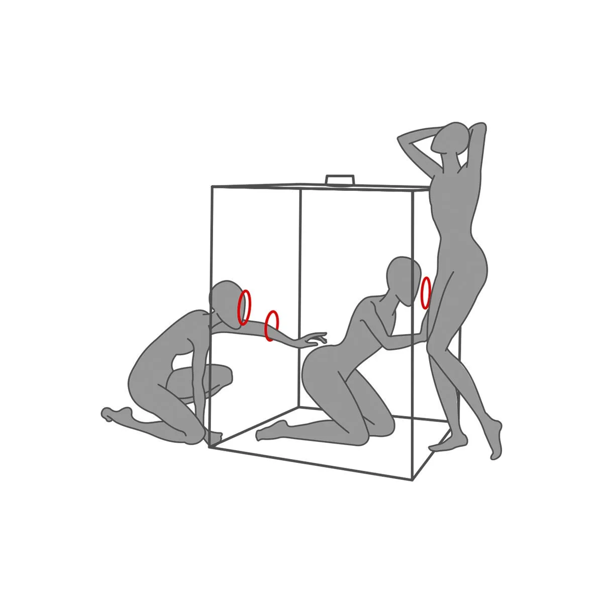 Kink Club Cabin Scandale Schwarz & Rot von Secret Dome | Fesselliebe.de