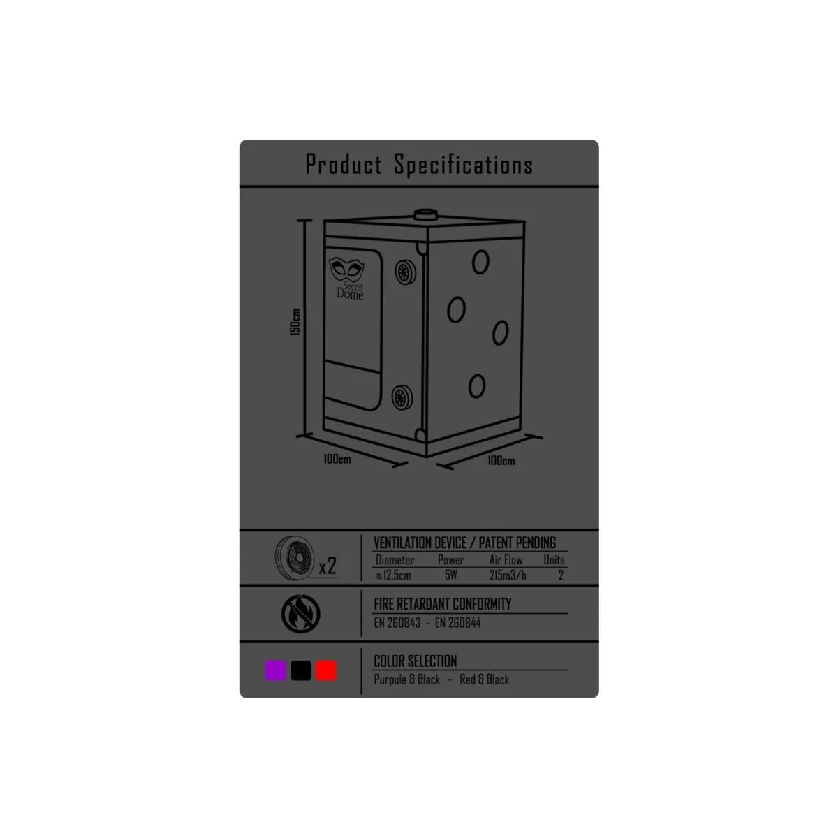 Kink Club Cabin Scandale Schwarz & Rot von Secret Dome | Fesselliebe.de