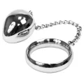 Cockring 50mm + Kette mit Metallkugel von Metal Hard