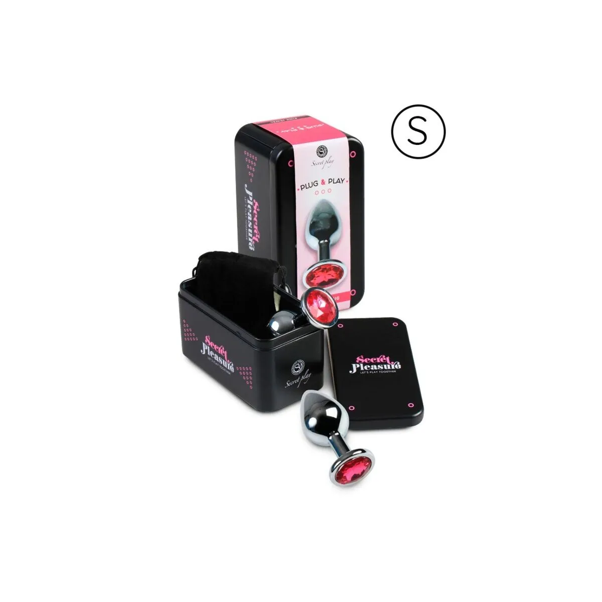 Analplug aus Aluminium, Fuchsia, 7 cm von Secretplay Toys | Fesselliebe.de