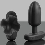 Tartarus Anal Plug Quadripolar Silikon Schwarz von Electrastim | Fesselliebe.de