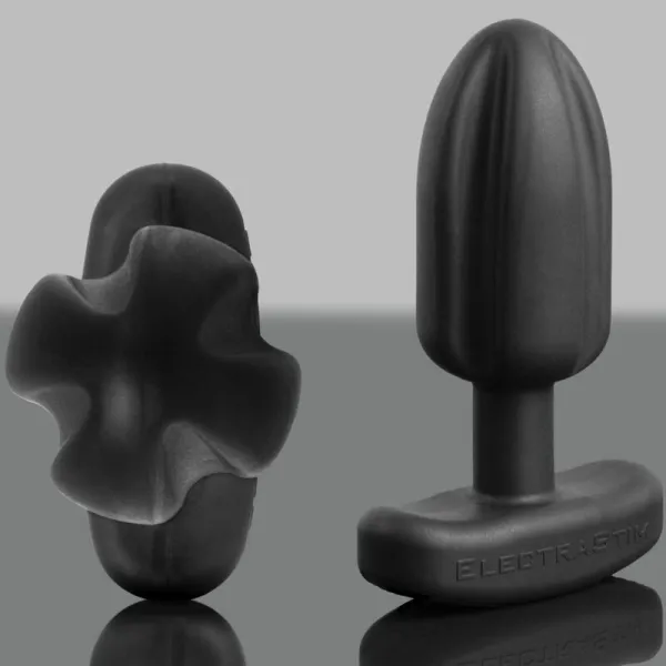 Tartarus Anal Plug Quadripolar Silikon Schwarz von Electrastim | Fesselliebe.de