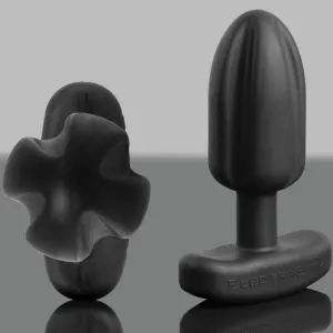 Tartarus Anal Plug Quadripolar Silikon Schwarz von Electrastim