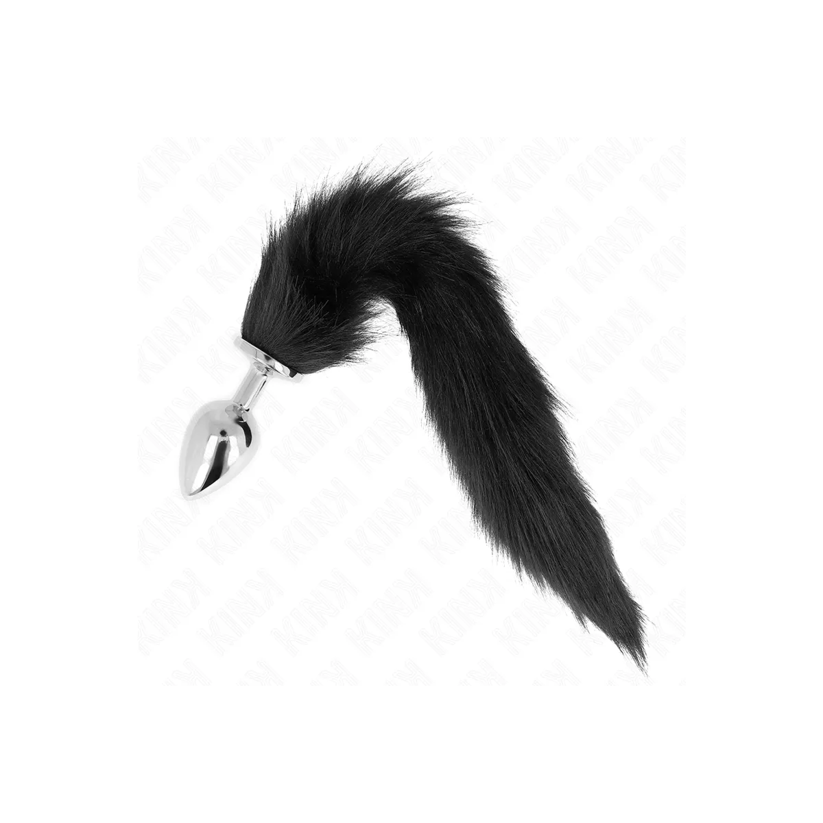 Anal Plug Grösse L 10 X 4 cm mit Kunststoffschwanz 40 cm Schwarz von Kink Pleasure Plugs | Fesselliebe.de