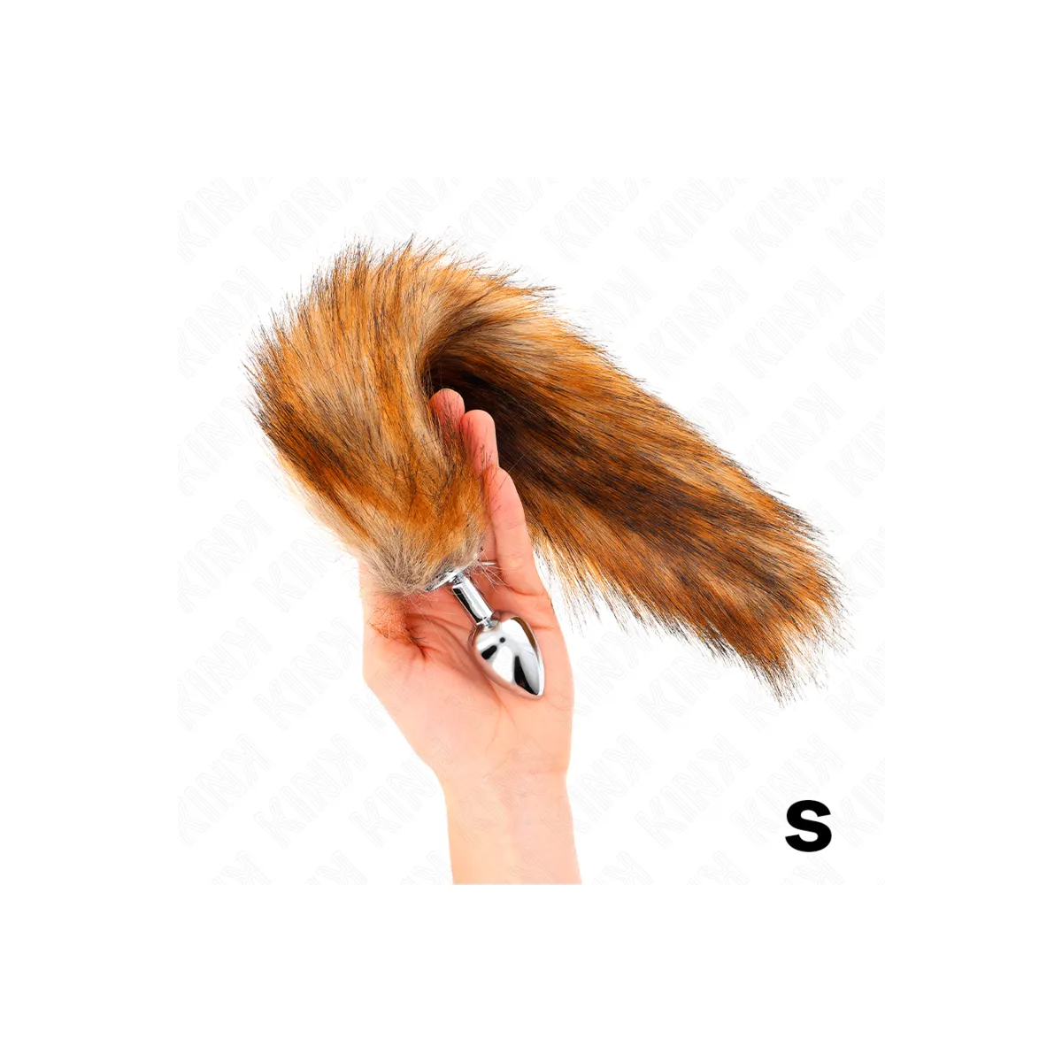 Anal Plug Grösse S 7 X 3 cm mit Kunststoffschwanz 40 cm Braun von Kink Pleasure Plugs | Fesselliebe.de