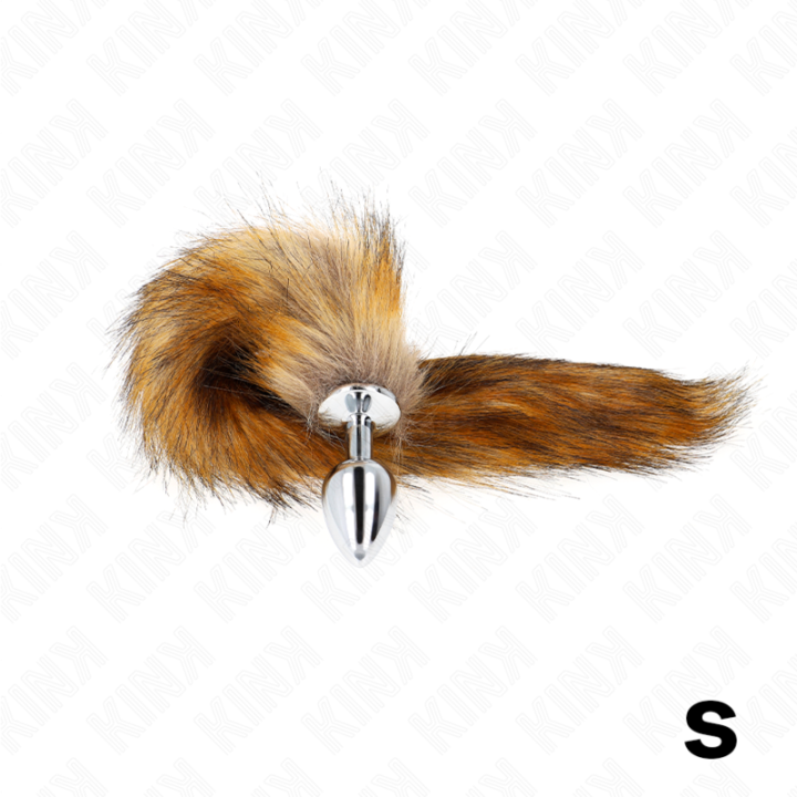 Anal Plug Grösse S 7 X 3 cm mit Kunststoffschwanz 40 cm Braun von Kink Pleasure Plugs | Fesselliebe.de