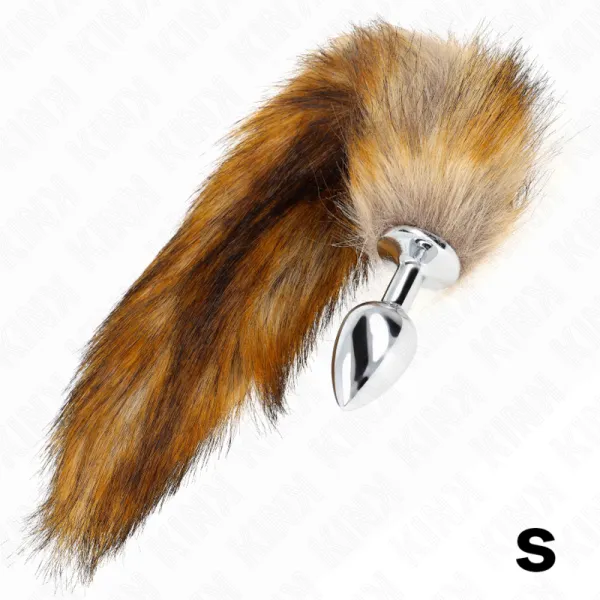 Anal Plug Grösse S 7 X 3 cm mit Kunststoffschwanz 40 cm Braun von Kink Pleasure Plugs | Fesselliebe.de