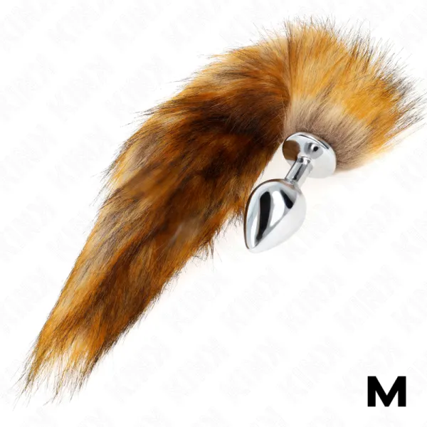 Anal Plug Grösse M 8 X 3,5 cm mit Kunststoffschwanz 40 cm Braun von Kink Pleasure Plugs | Fesselliebe.de