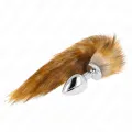 Anal Plug Grösse L 10 X 4 cm mit Kunststoffschwanz 40 cm Braun von Kink Pleasure Plugs