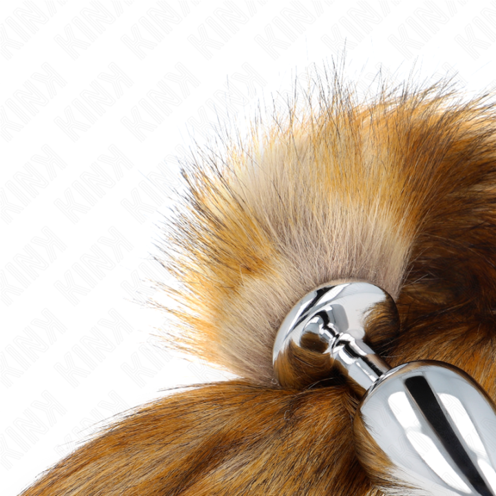 Anal Plug Grösse L 10 X 4 cm mit Kunststoffschwanz 40 cm Braun von Kink Pleasure Plugs | Fesselliebe.de