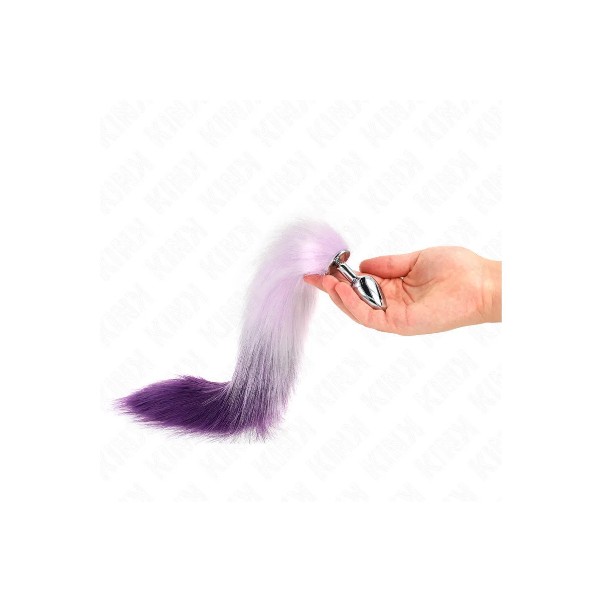 Anal Plug Grösse S 7 X 3 cm mit Kunststoffschwanz 40 cm Lila von Kink Pleasure Plugs | Fesselliebe.de
