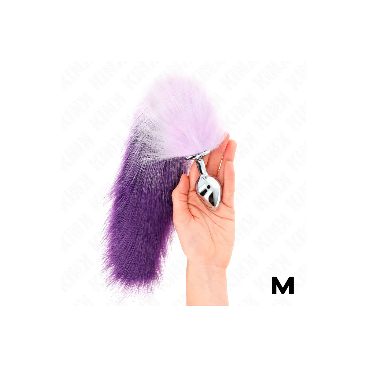 Anal Plug Grösse M 8 X 3,5 cm mit Kunststoffschwanz 40 cm Lila von Kink Pleasure Plugs | Fesselliebe.de