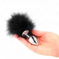 Edelstahl Anal Plug 11 X 7 cm mit Feder 11 cm von Kink Pleasure Plugs