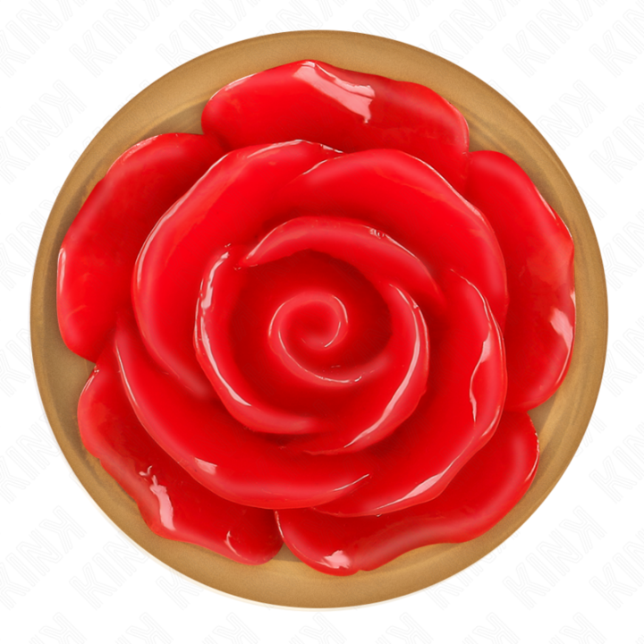 Rosa Goldener Analstecker mit Roter Rose M von Kink Pleasure Plugs | Fesselliebe.de