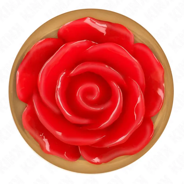 Rosa Goldener Analstecker mit Roter Rose S von Kink Pleasure Plugs | Fesselliebe.de