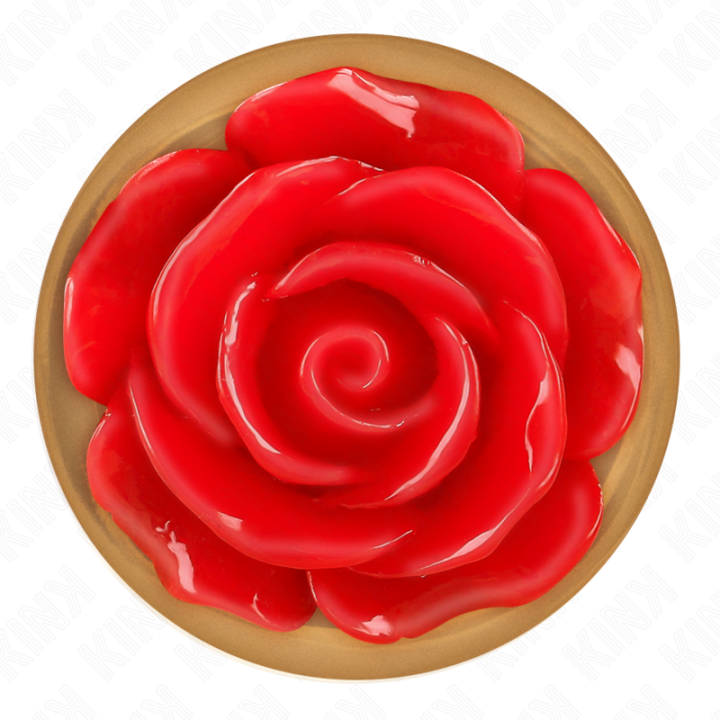 Rosa Goldener Analstecker mit Roter Rose S von Kink Pleasure Plugs | Fesselliebe.de