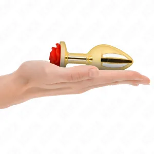 Plug Anal Gold Rose Rot Grösse L von Kink Pleasure Plugs