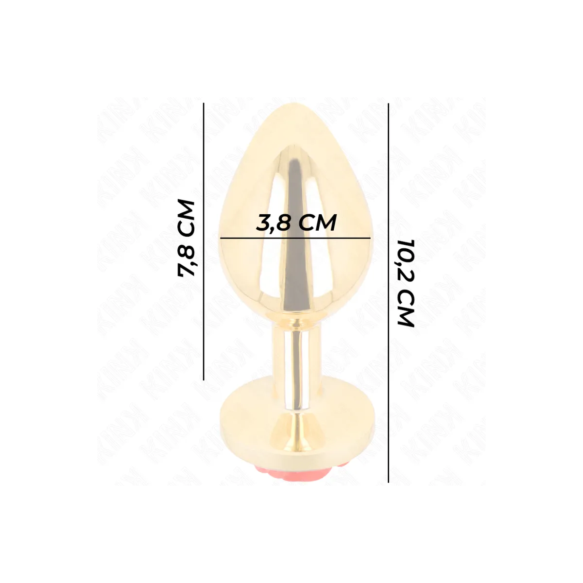 Plug Anal Gold Rose Rot Grösse L von Kink Pleasure Plugs | Fesselliebe.de