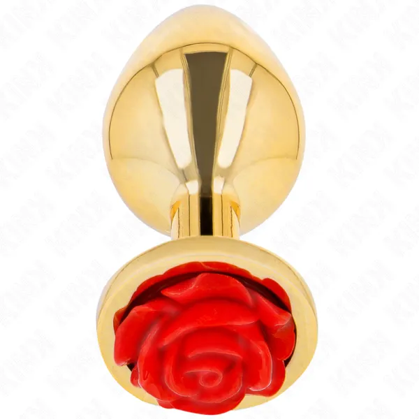 Plug Anal Gold Rose Rot Grösse S von Kink Pleasure Plugs | Fesselliebe.de