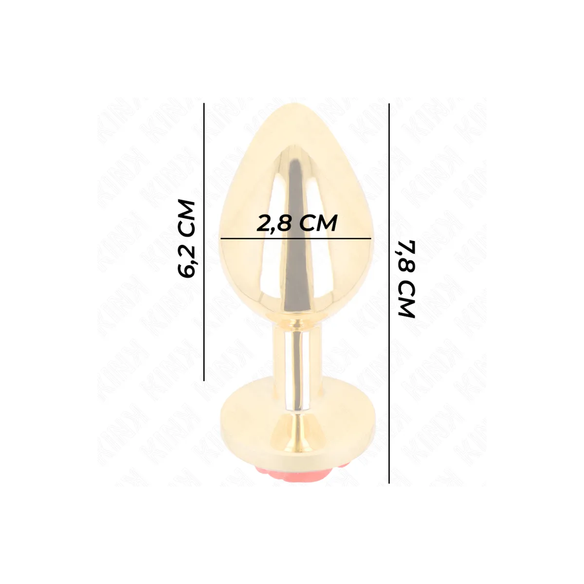 Plug Anal Gold Rose Rot Grösse S von Kink Pleasure Plugs | Fesselliebe.de