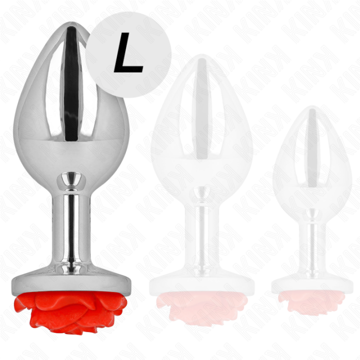 Plug Anal Rose Rot Grösse L von Kink Pleasure Plugs | Fesselliebe.de