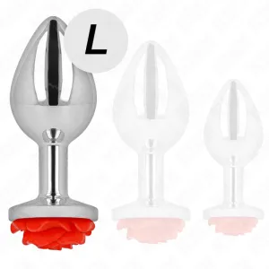 Plug Anal Rose Rot Grösse L von Kink Pleasure Plugs