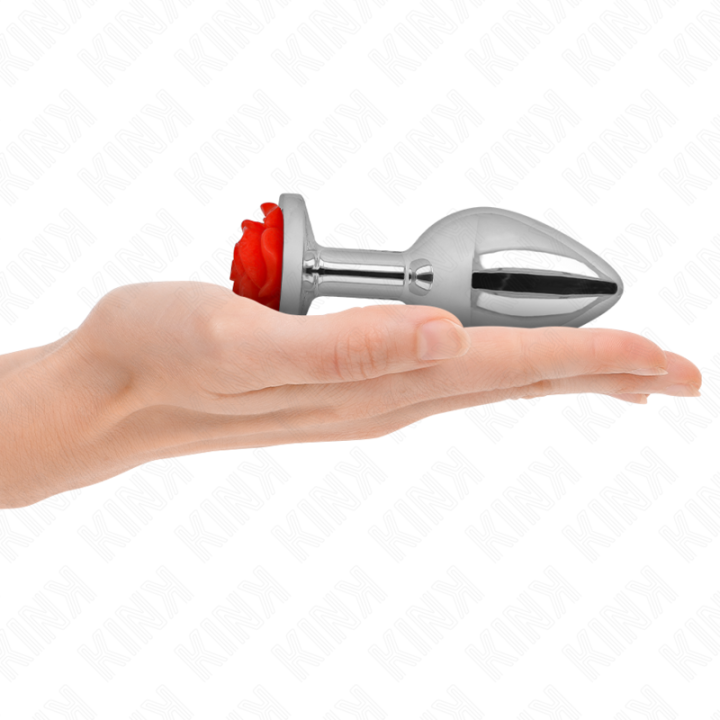 Plug Anal Rose Rot Grösse L von Kink Pleasure Plugs | Fesselliebe.de