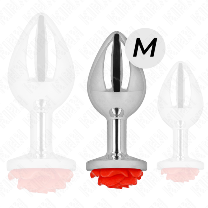 Plug Anal Rose Rot Grösse M von Kink Pleasure Plugs | Fesselliebe.de