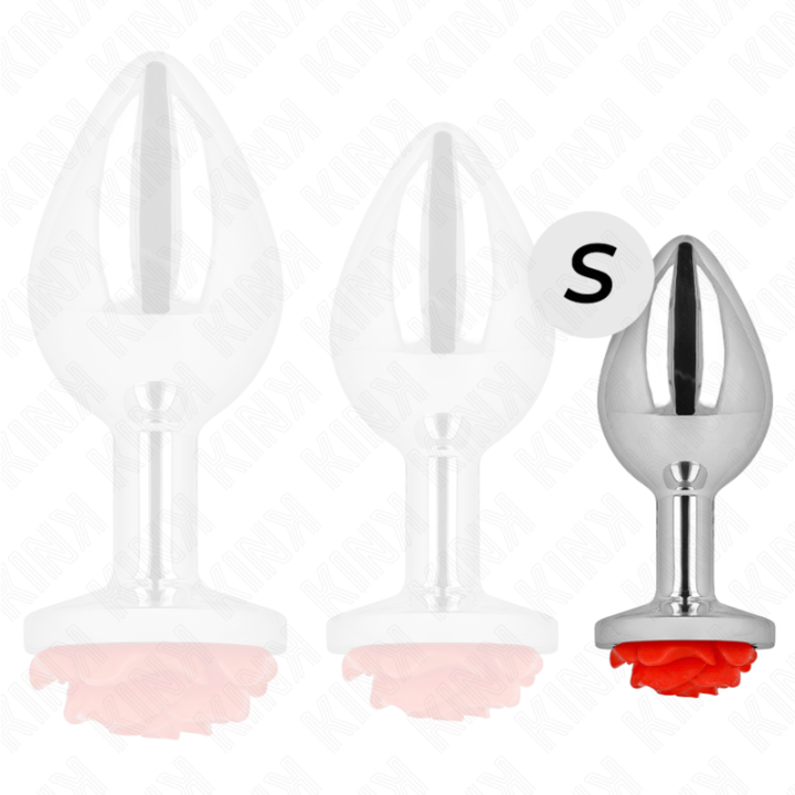 Plug Anal Rose Rot Grösse S von Kink Pleasure Plugs | Fesselliebe.de