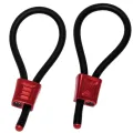 Prestige Electra Loops Verstellbare Cockringe Rot von Electrastim