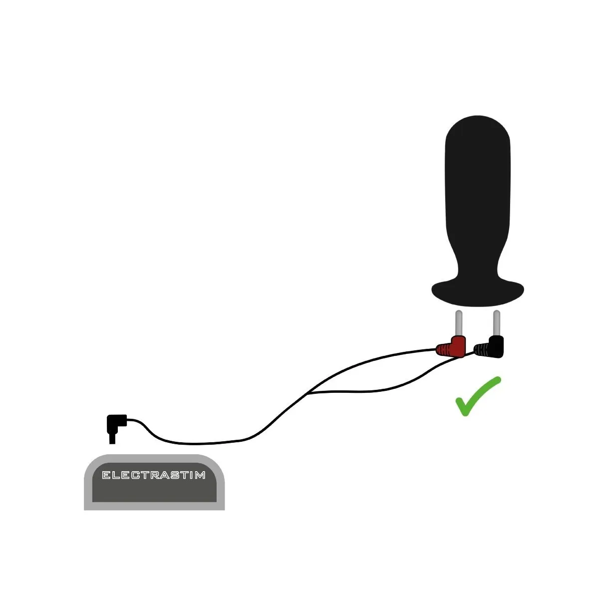 90-Grad-Stimulatorkabel von Electrastim | Fesselliebe.de