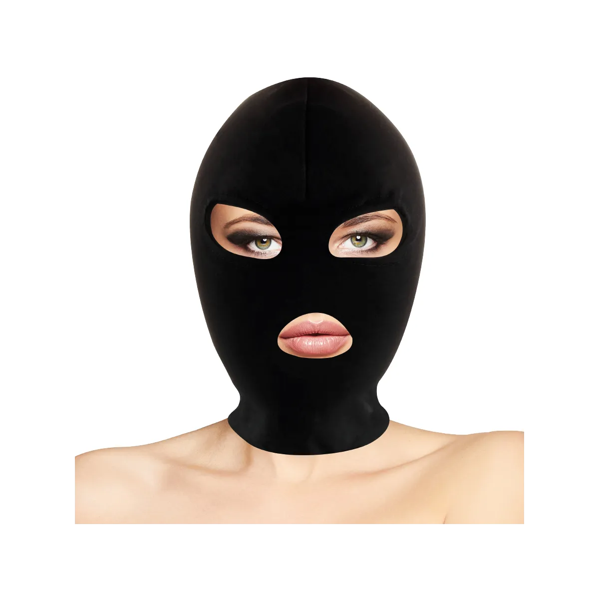 Bdsm-Submission-Maske, Mund und Augen Schwarz von Darkness Bondage | Fesselliebe.de