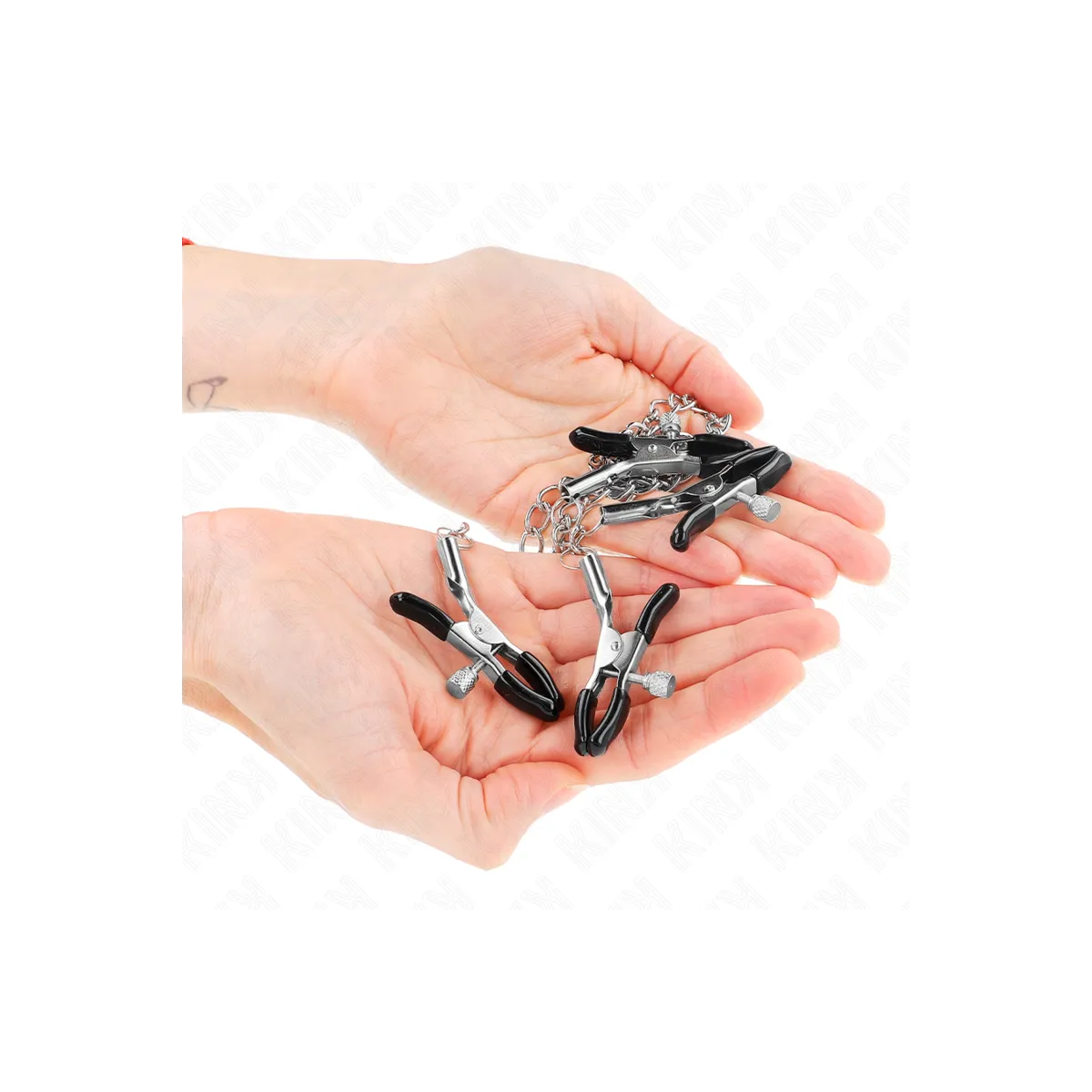 4 Nippel- und Kitzlerklammern Verstellbar, Silber von Kink Nipple Grip | Fesselliebe.de