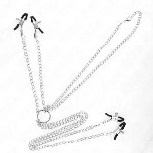 4 Nippel- und Kitzlerklammern Verstellbar, Silber von Kink Nipple Grip