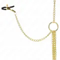 4 Nippel- und Kitzlerklammern, Verstellbar, Gold von Kink Nipple Grip