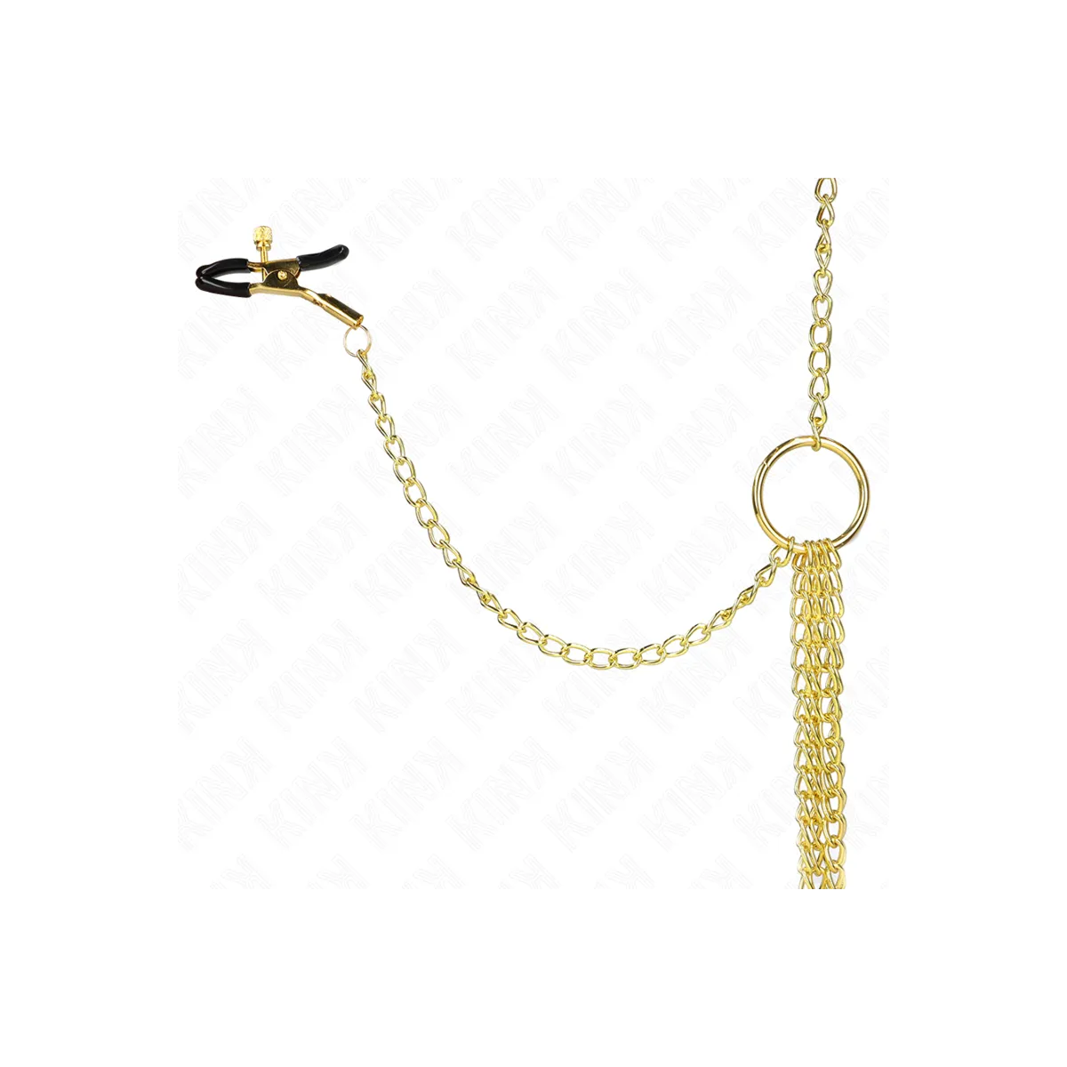 4 Nippel- und Kitzlerklammern, Verstellbar, Gold von Kink Nipple Grip | Fesselliebe.de