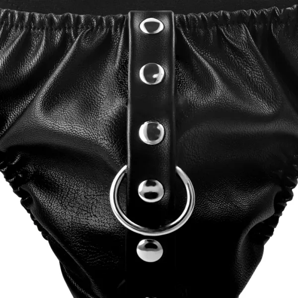 Submission-Tanga mit Metallkette von Darkness Bondage | Fesselliebe.de