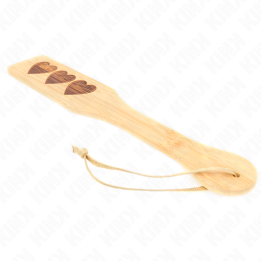 Bambuspalette Herzdesign 32 X 5,5 cm von Kink Impact & Touch | Fesselliebe.de