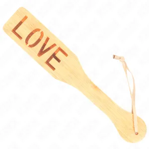Bambuspalette Wort Liebe 32 X 5,5 cm von Kink Impact & Touch | Fesselliebe.de
