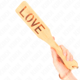 Bambuspalette Wort Liebe 32 X 5,5 cm von Kink Impact & Touch | Fesselliebe.de