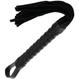 Schwarze Bondage-Peiste mit Ledergriff von Darkness Sensations | Fesselliebe.de