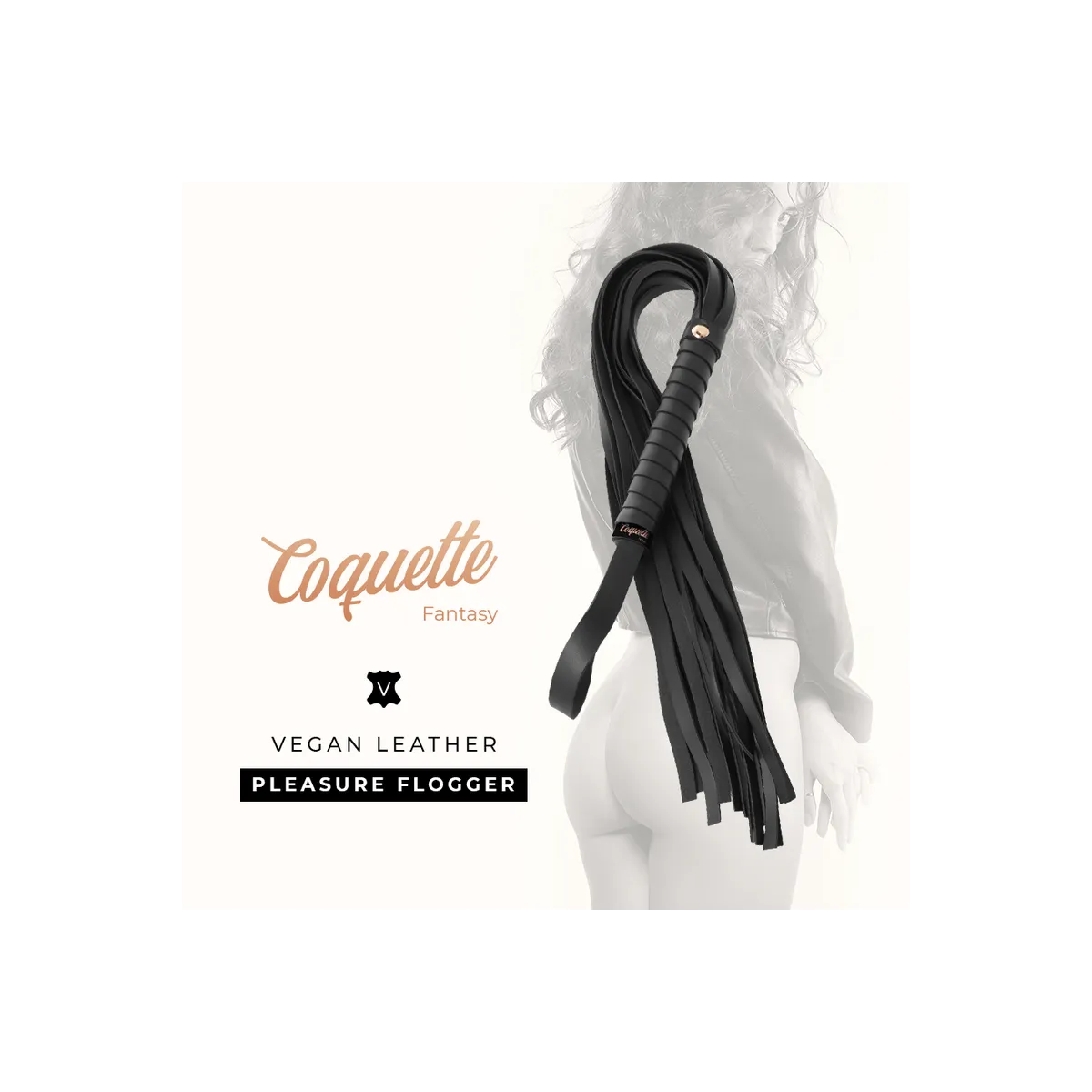 Fantasy-Peitsche aus Veganem Leder von Coquette Fantasy | Fesselliebe.de
