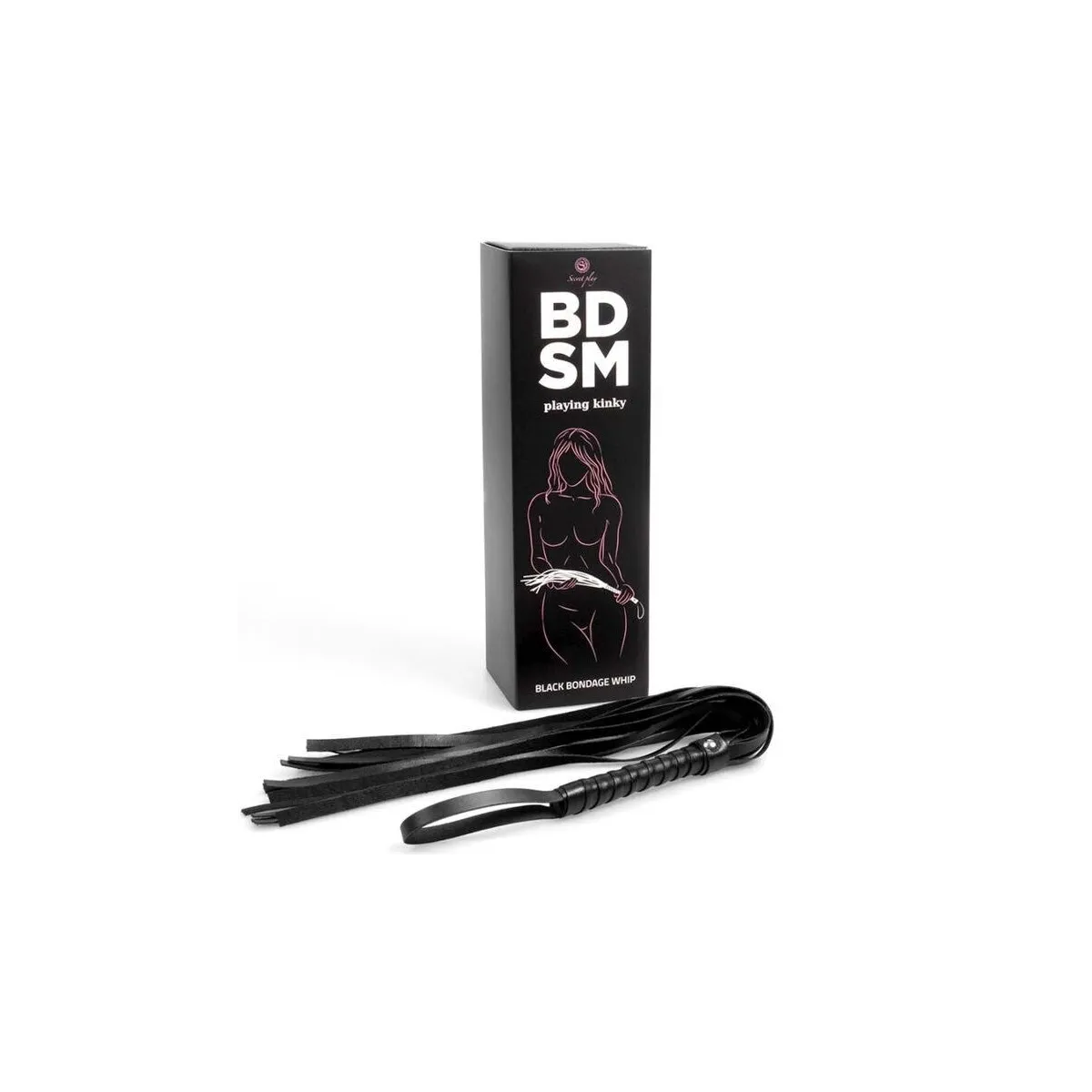 Schwarze Bondage-Peitsche Bdsm-Kollektion von Secretplay 100% Fetish | Fesselliebe.de