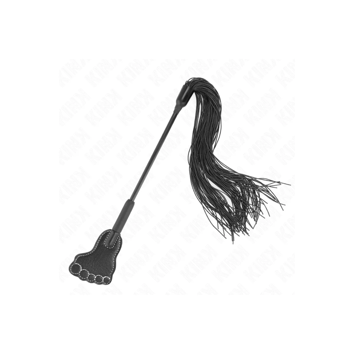 Fußförmige Paddel mit Quastenpeitsche 31 cm von Kink Impact & Touch | Fesselliebe.de
