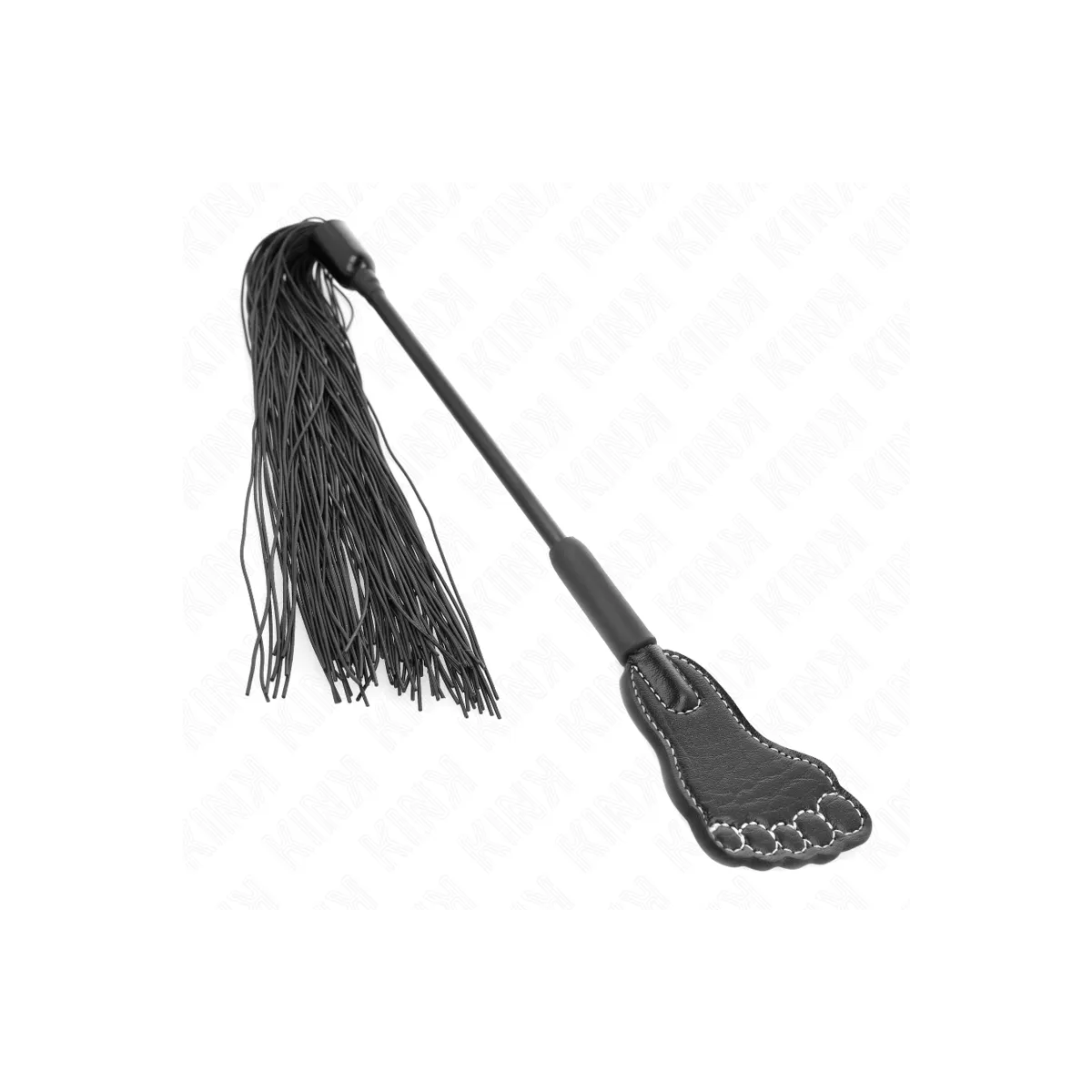 Fußförmige Paddel mit Quastenpeitsche 31 cm von Kink Impact & Touch | Fesselliebe.de