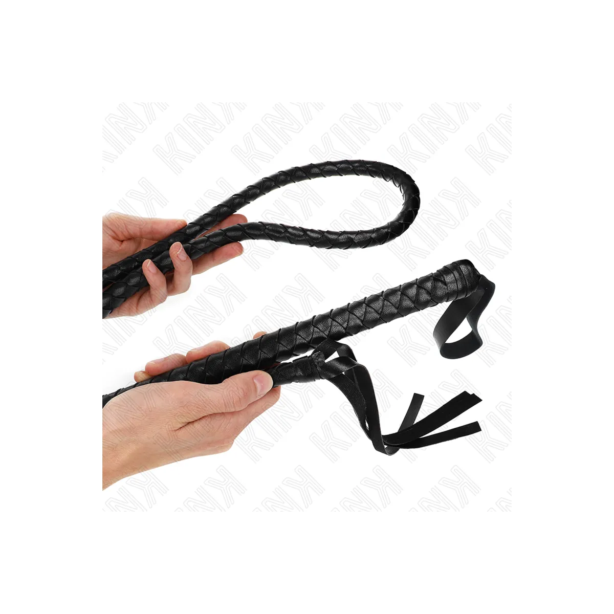 Lange Schwarze Schlangenpeitsche 210 cm von Kink Impact & Touch | Fesselliebe.de