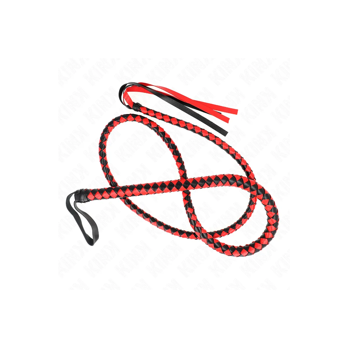 Rote Lange Schlangenpeitsche 210 cm von Kink Impact & Touch | Fesselliebe.de